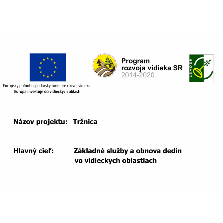  Informačná tabuľa projektu Tržnica